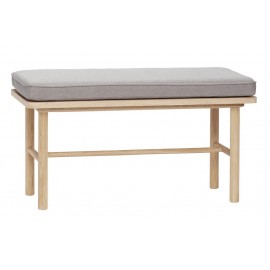 Banc bois avec coussin Hübsch