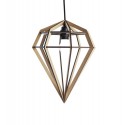 Lampe suspension diamant bois Aveva Design M