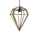 lampe suspension diamant bois aveva design