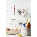 suspension perles bois feutrine aveva design wow rose vert