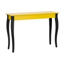 Table console classique jaune pieds noirs Ragaba Lillo