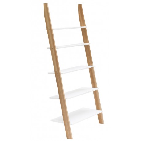 etagere echelle murale blanche bois ragaba ashme