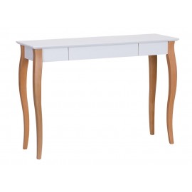 Table de bureau classique blanc bois tiroir Ragaba Lillo