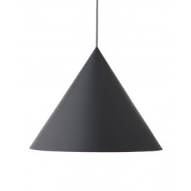 Suspension conique design métal gris Frandsen Benjamin XL 46 cm