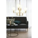 Suspension chandelier 6 ampoules design scandinave laiton hubsch