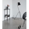 Lampadaire metal noir design scandinave hubsch