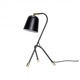 Lampe de table trépied métal noir design scandinave Hübsch