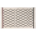 Tapis berbère noir blanc lavable Lorena Canals Bereber Crisscross 120 x 170 cm