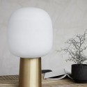 Lampe de table blanche laiton house doctor note
