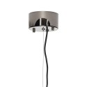 Suspension design multiple métal noir 6 ampoules led gris fume Hübsch