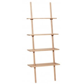 Étagère échelle scandinave bois chêne naturel Hübsch