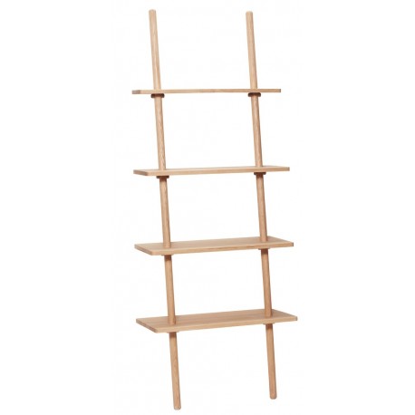 Étagère échelle scandinave bois chêne naturel Hübsch