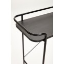 Table console design épurée métal bois noir Hübsch