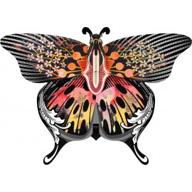 Miho Unexpected Things Madama Butterfly Wandschmetterling aus Holz