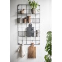 Etagere campagne chic metal grillage avec crochets ib laursen