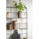 Etagere campagne chic metal grillage avec crochets ib laursen