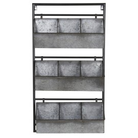 Etagere murale en zinc 9 casiers ib laursen