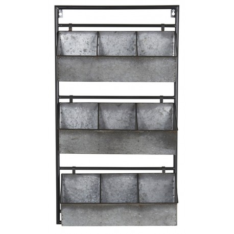 Etagere murale en zinc 9 casiers ib laursen