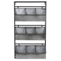 Etagere murale en zinc 9 casiers ib laursen