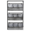 Etagere murale en zinc 9 casiers ib laursen