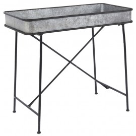 Table basse avec rebord en zinc campagne chic ib laursen