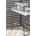 Table basse avec rebord en zinc campagne chic IB Laursen