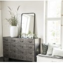 grand miroir campagne chic metal noir  ib laursen