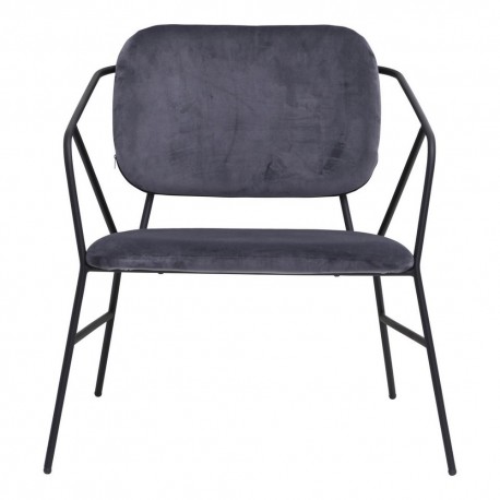Chaise lounge velours gris house doctor