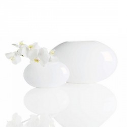 Vase design céramique blanche asa orbit S