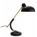 madam stoltz lampe de bureau retro vintage metal noir mat