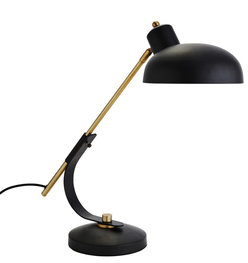 Lampe de bureau métal noir SIS type 832 - Millezime - lampe vintage