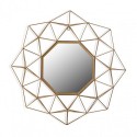 Miroir géométrique métal dore Versa