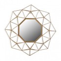 miroir geometrique metal dore versa