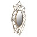 miroir geometrique metal dore versa