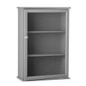 vitrine vintage bois gris et verre bloomingville