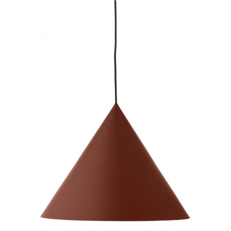 Suspension conique design rouge poudré Frandsen Benjamin 46 cm