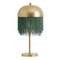 Lampe de chevet a franges metal dore nordal