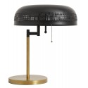 Lampe de table retro vintage metal noir et laiton nordal cool