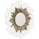 Miroir art deco soleil metal dore nordal