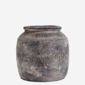 madam stoltz vase cache pot en ciment antique brocante