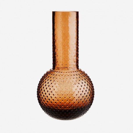 Vase verre ambre foncé Madam Stoltz