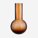 vase madam stoltz verre ambre fonce