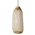 bloomingville bamboo suspension en bambou tresse