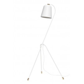 Lampadaire design blanc métal Hübsch