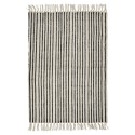 nordal tapis rayures noir et blanc