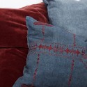 housse de coussin bleu house doctor inka