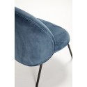 hubsch fauteuil design velours bleu