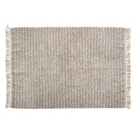 Tapis coton tissé gris Hübsch