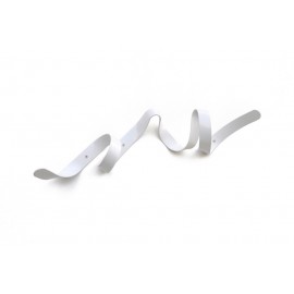 Headsprung Mini Ribbon Appendiabiti da parete design metallo bianco