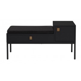 Banc avec rangement bois noir Bloomingville Phone Bench